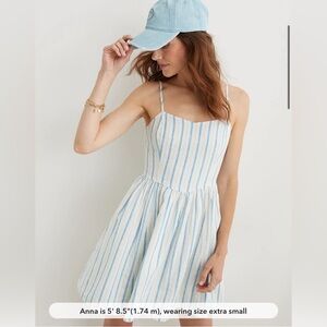 Aerie Love Of Linen Blend Mini Dress XS
